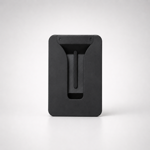 BNDT Maverick MagSafe Money Clip in matte black aluminum
